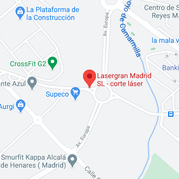 Lasergran Madrid Map