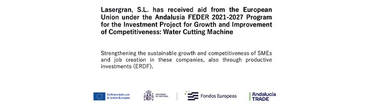 Investment project for growth and improved competitiveness: waterjet cutting machine