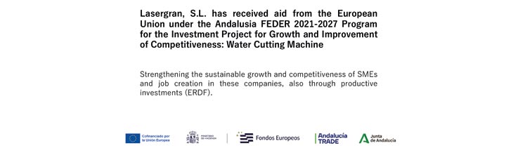 Investment project for growth and improved competitiveness: waterjet cutting machine