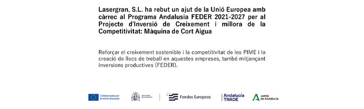 Projecte d'inversió de creixement i millora de la competitivitat: màquina de tall aigua